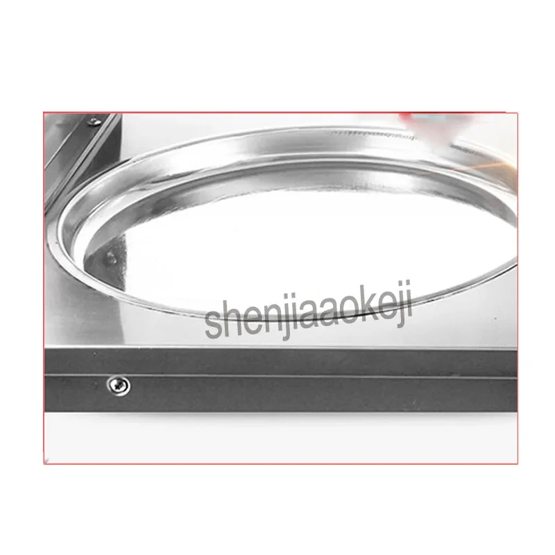 Нержавеющая сталь одна круглая сковорода машина для жарки йогурта жареного льда