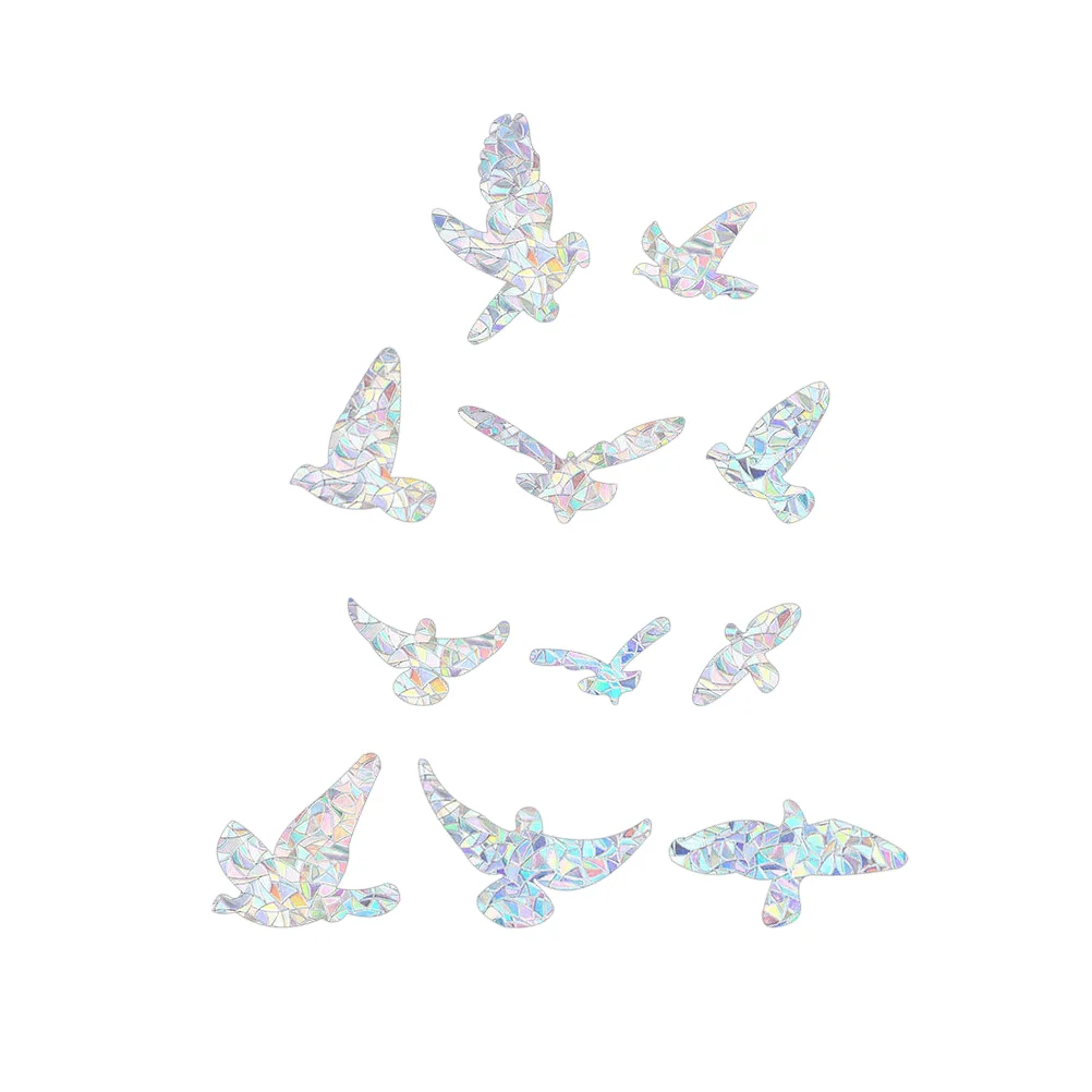 

1 Set Prisma Bird Glass Sticker Static Clings Glass Decals Anti-collision Prisma Stickers Bird Decor