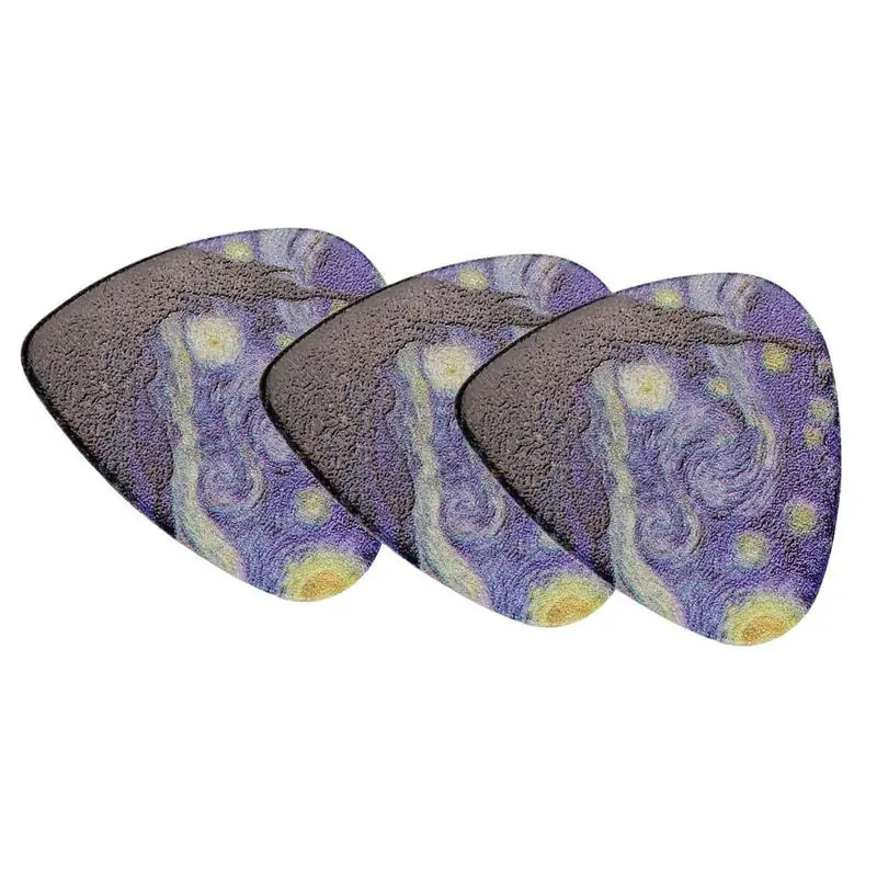 

3PCS Guitar Picks Plectrum Mediator Celluloid Electric Smooth Guitar Picks Bass Acoustic Electric Guitar Accessories