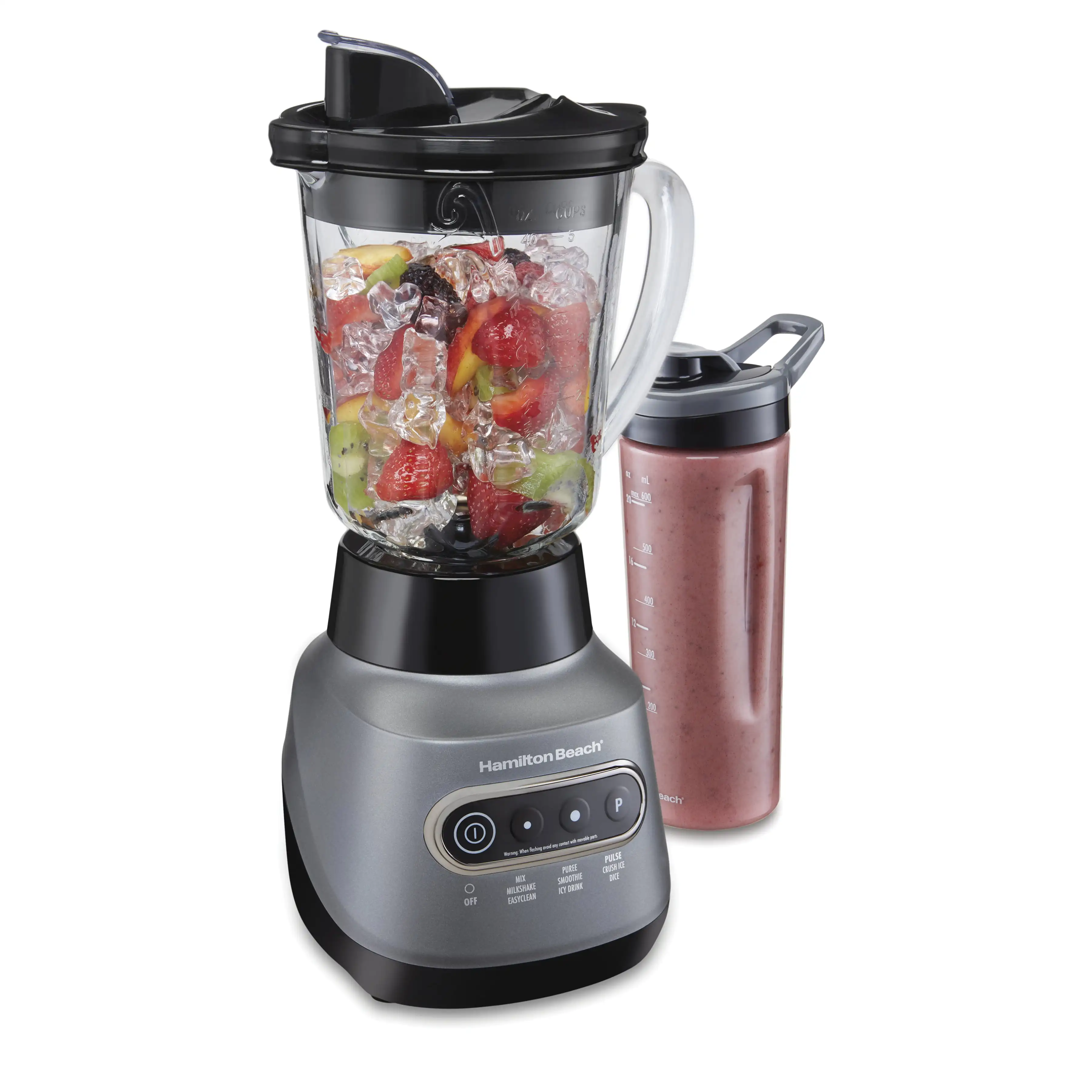 

Wave Crusher Blender with 40 oz. Glass Blender Jar and 20 oz. Travel Jar, 58181
