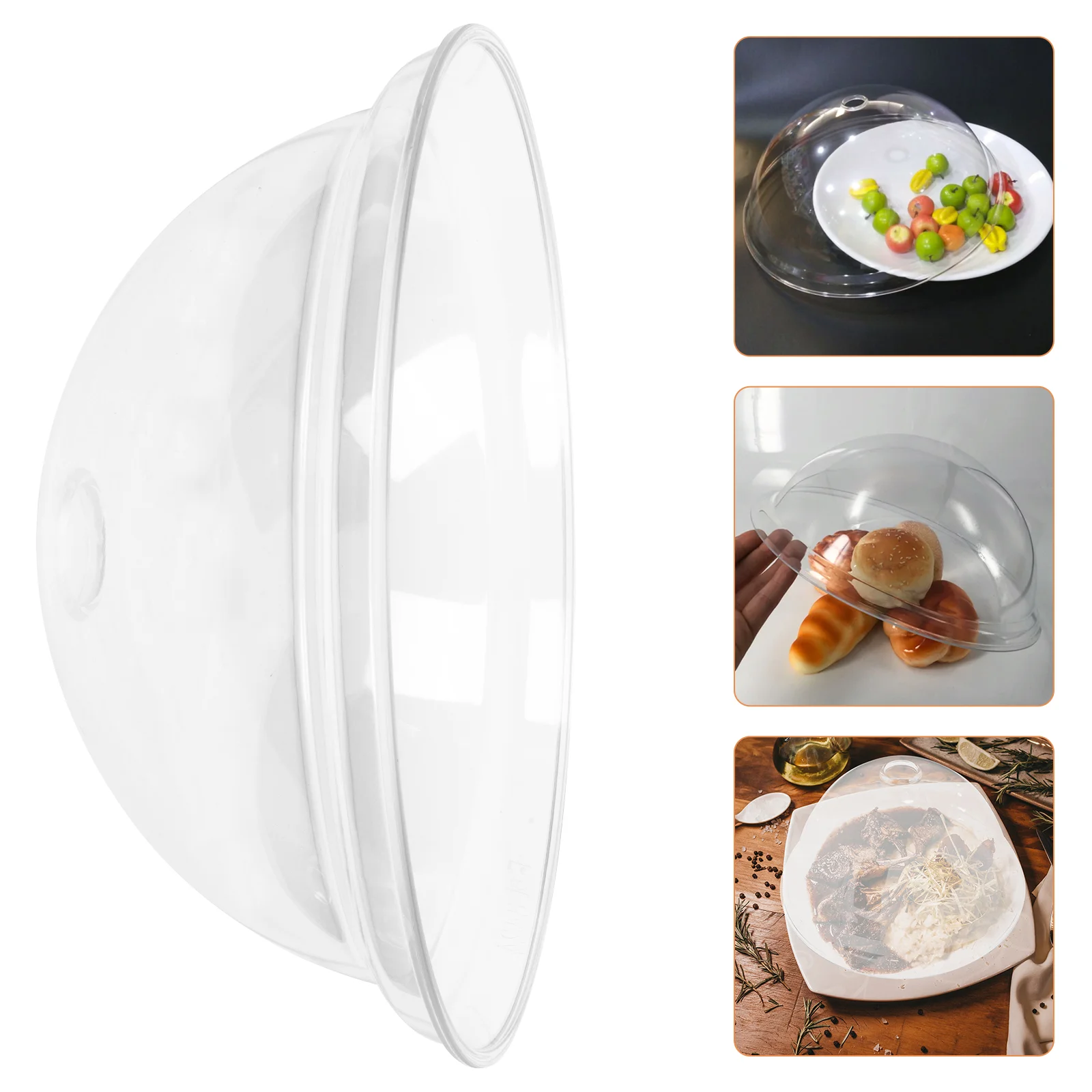 

Round Food Cover Butter Cake Burger Cover Protector Platter Cover PC Clear Food Umbrella