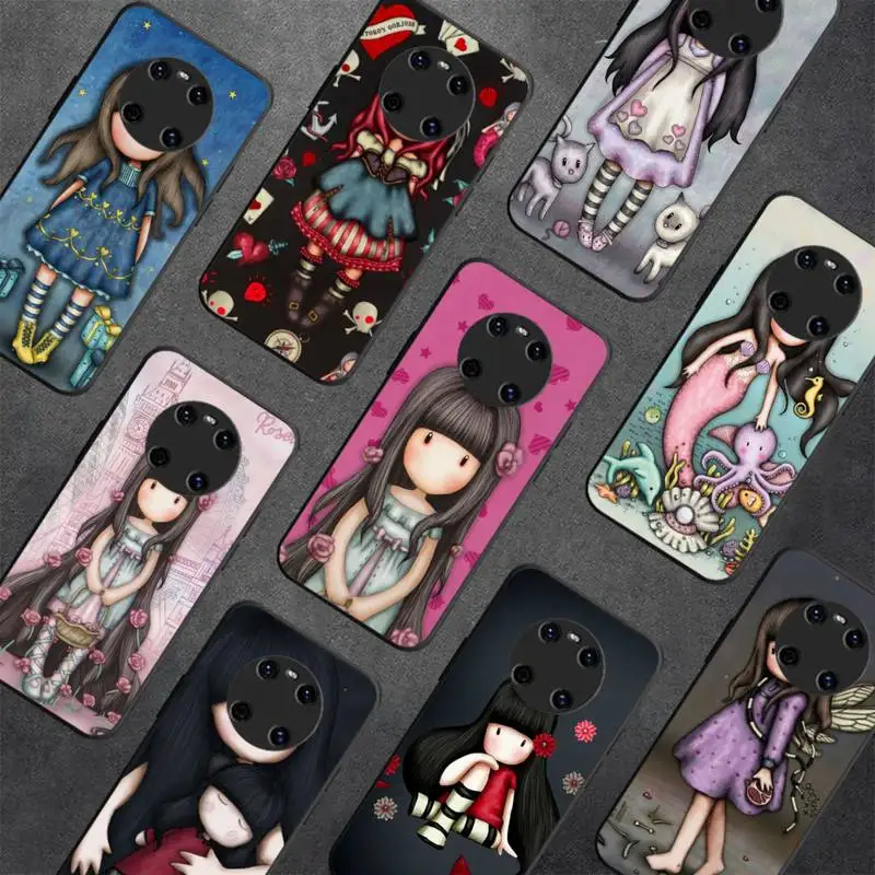 

Cute Girl Kid Art Illustration S-santoro Phone Case for Huawei Y 6 9 7 5 8s prime 2019 2018 enjoy 7 plus