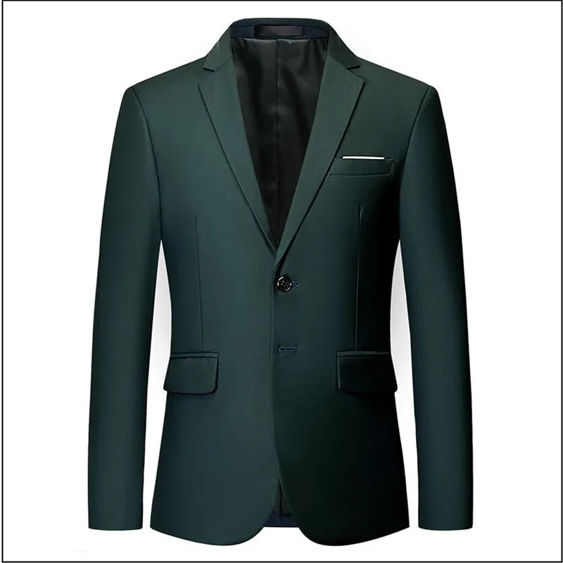 

Мужской стильный яркий приталенный Повседневный Блейзер, зеленый, фиолетовый, черный, желтый пиджак для свадьбы, выпускного вечера, официальный костюм, пальто для мужчин
