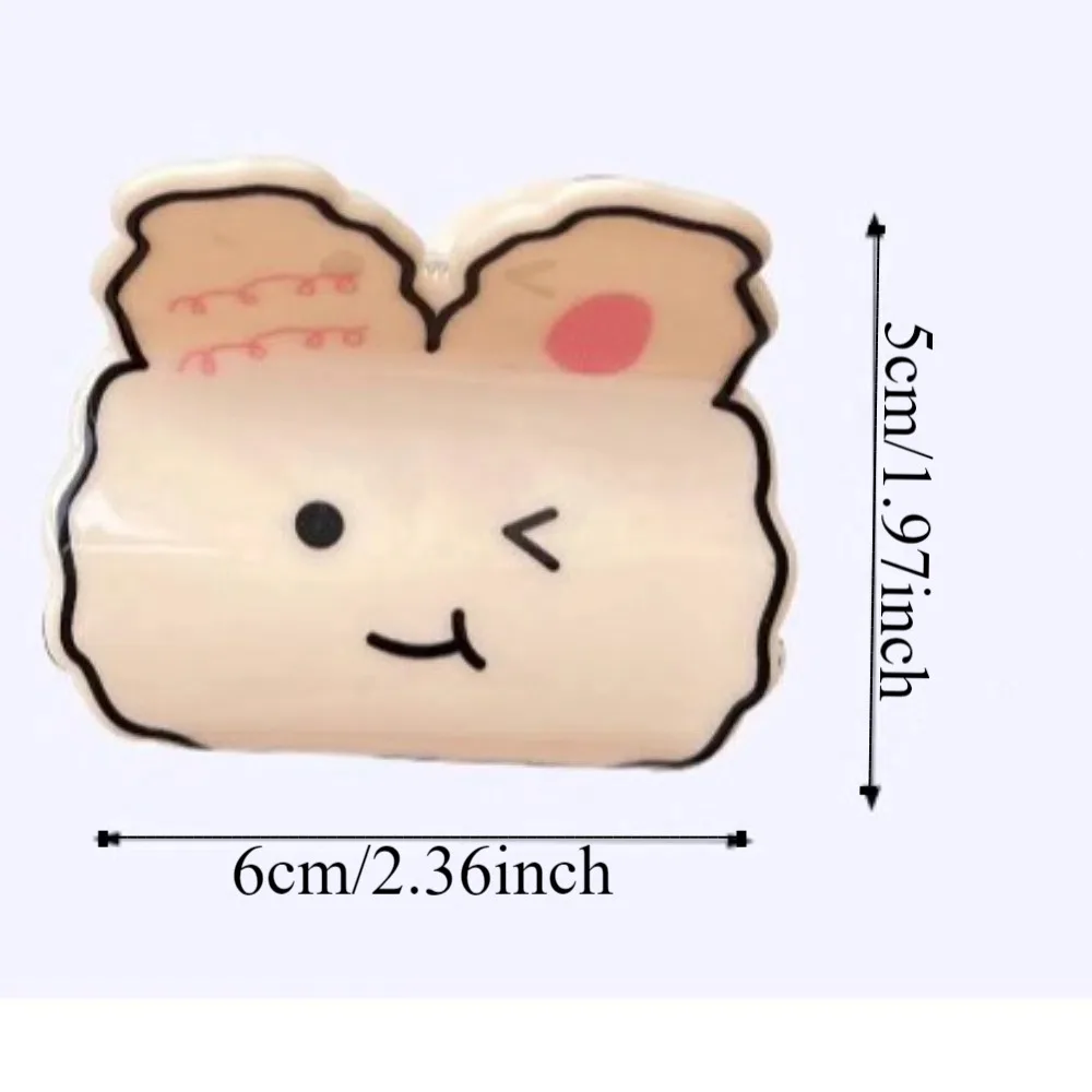 Девчачий акриловый коготь из мультфильма животных в корейском стиле заколка для