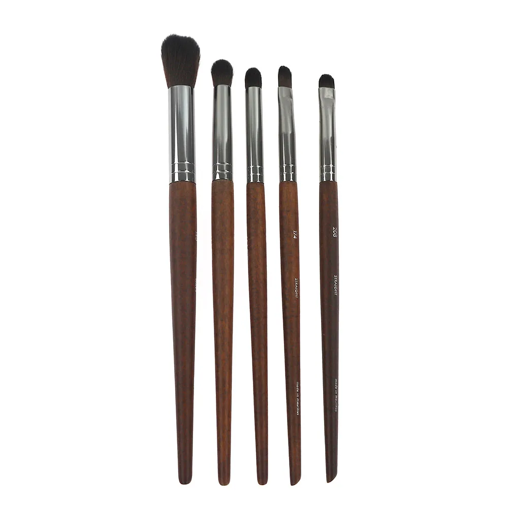 

1PC Wooden Handle Concealer Eyebrow Shadow Brush Makeup Brush Set Beauty Makeup Tool
