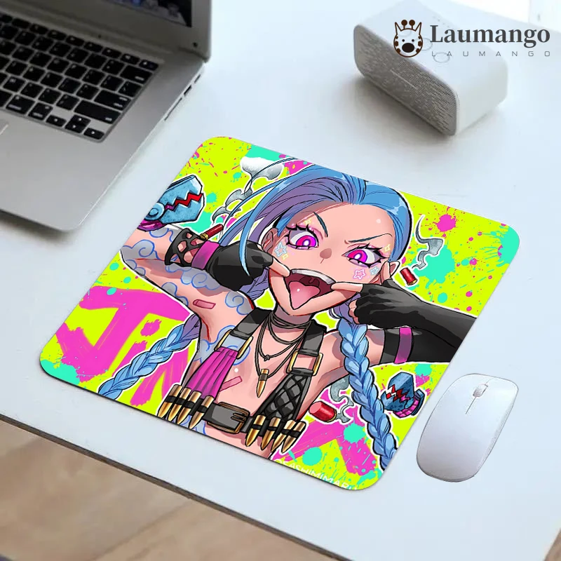 

League of Legends Jinx Gaming Mouse Pad Anime Gamer Keyboard Computer Desk Mat Mousepad Cabinet Pc Mats Accessories Carpet Mause