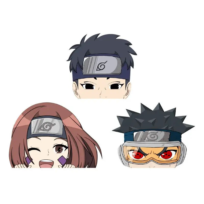 

NEW Naruto Car Animation Paste Uchiha Itachi Sky Photo Wheel Eye Concealer Paste Trunk Notebook Paste Computer Case Paste