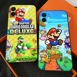 super mario phone case for funda iphone 13 11 pro max 12 mini x xr xs max 6 6s 7 8 plus back carcasa soft coque celular free global shipping
