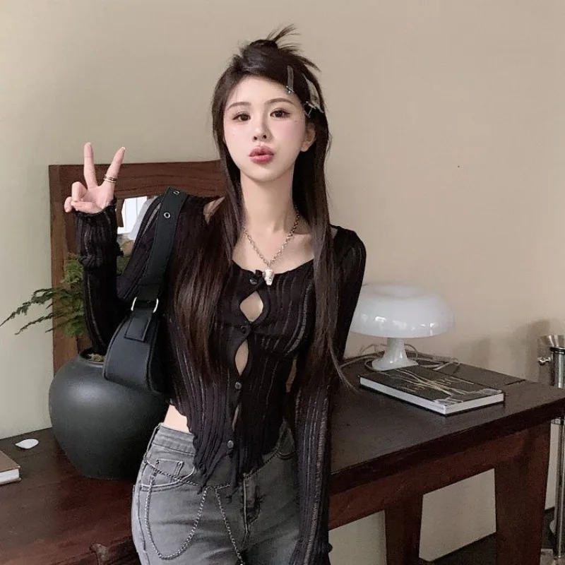 Футболки женские трикотажные с длинным рукавом однотонные Асимметричные