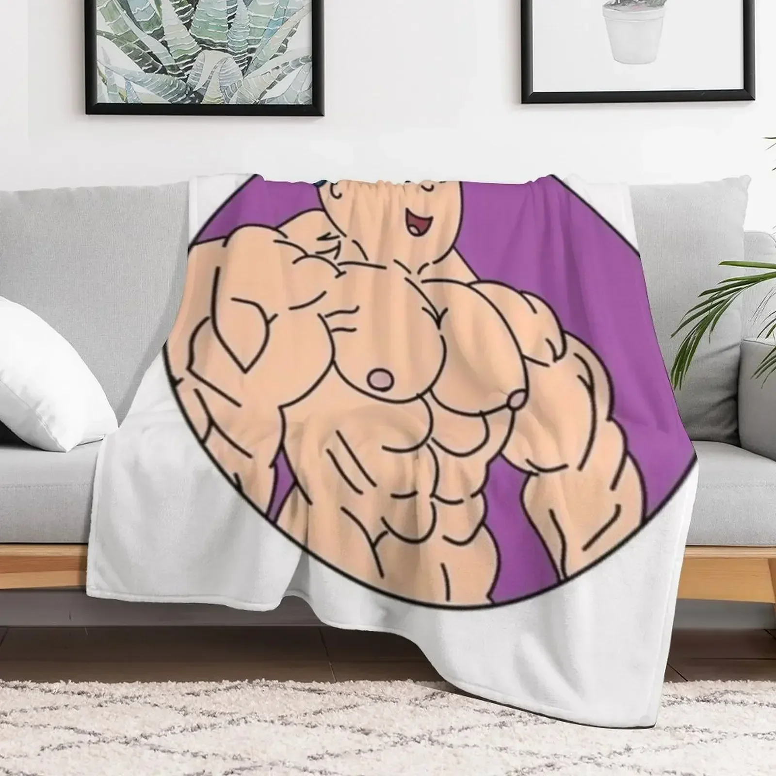 Buff Af Caillou Throw Blanket Weighted Luxury Cute Blankets