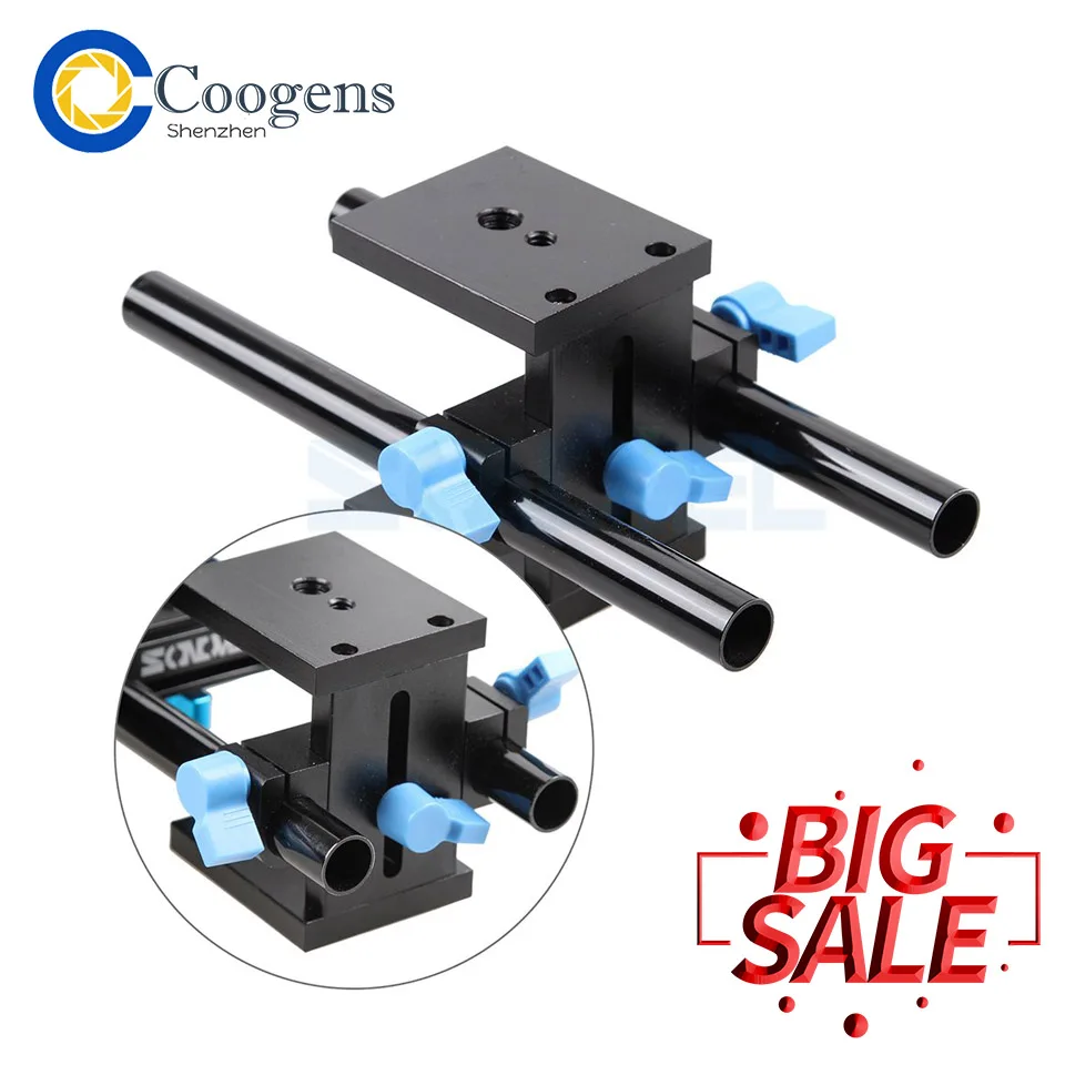 Sonovel Высококачественная 15-миллиметровая рельсовая система поддержки опорная пластина крепление для canon DSLR следящая фокусировка 5D2 5D 5D3 7D