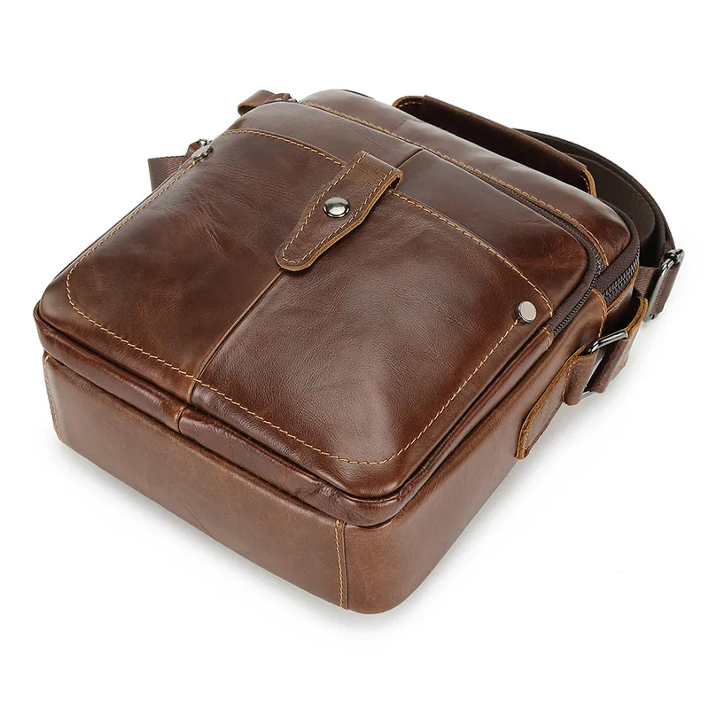 Genuine Leather Handbag for Men Real Leather Shoulder Bag Male Cowhide Business Messenger Bag High Quality Crossbody Bag
