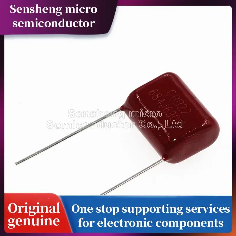 

100% новинка 10 шт./лот 630V684J 0,68 мкФ шаг 20 мм 684 630 в 680нф CBB полипропиленовый пленочный конденсатор