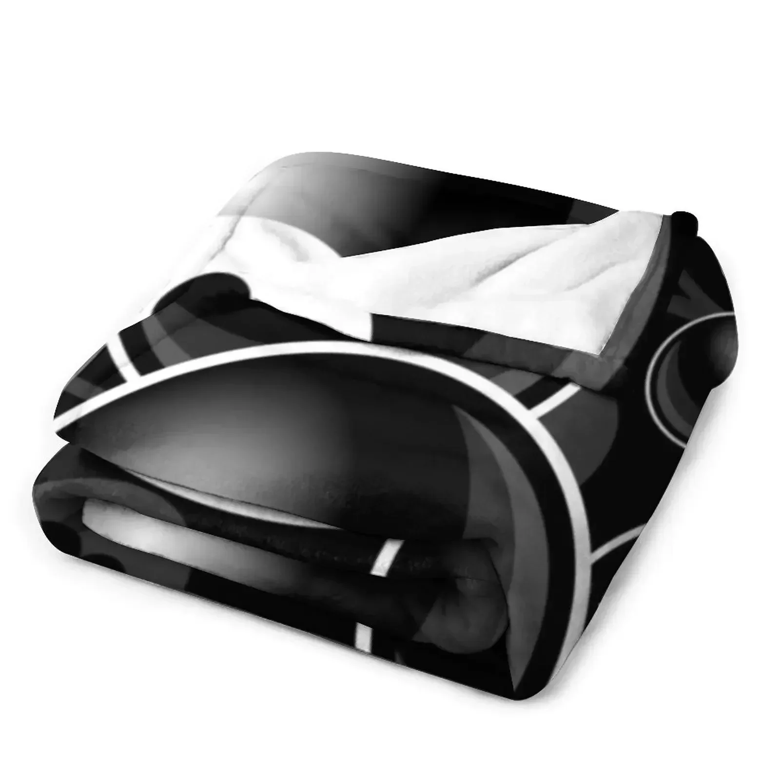 Бильярдное черное 8-мячевое черно-белое покрывало для дивана манги