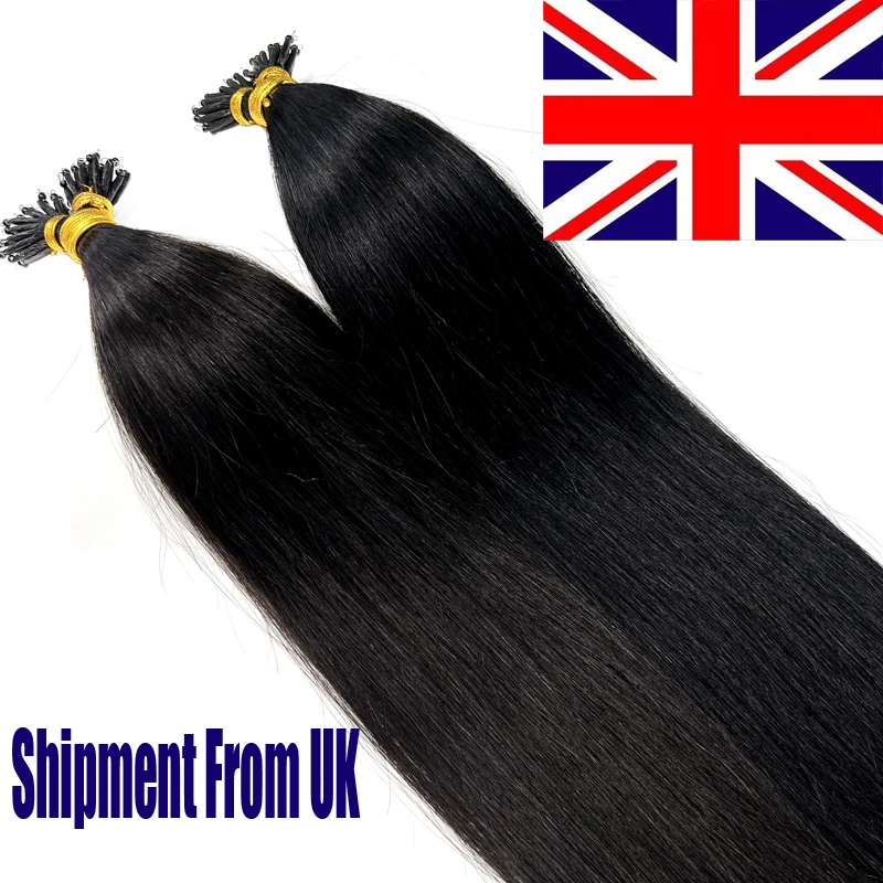 

100% Human Hair Wigs Nano Ring Tip Remy Micro Beads Double Drawn Connect Traceless Hair Long Real Hair Connect Hair Wigs