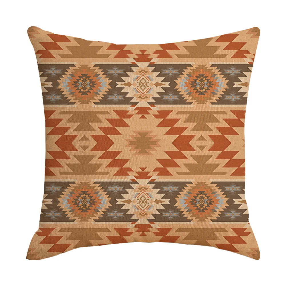 

Наволочка в богемном этническом стиле с геометрическим рисунком, домашняя искусственная наволочка для племенных подушек Юго-Западного пле...