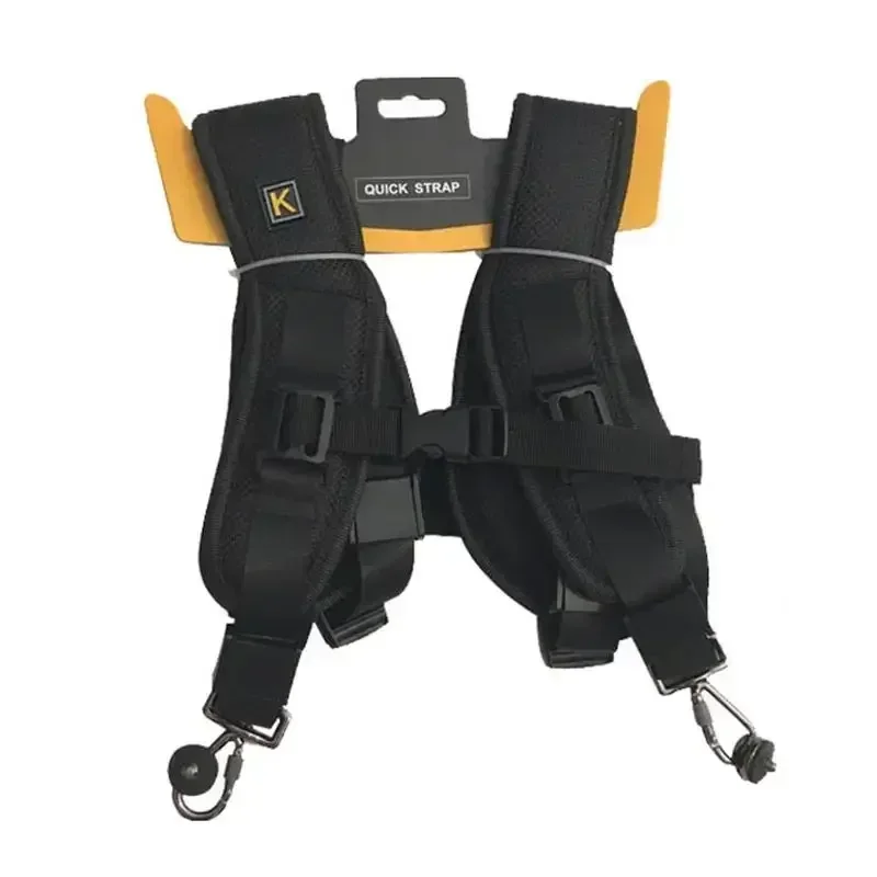 High Quality Double Dual Shoulder Camera Neck Strap Quick Rapid Sling Belt for Digital SLR DSLR Canon Nikon