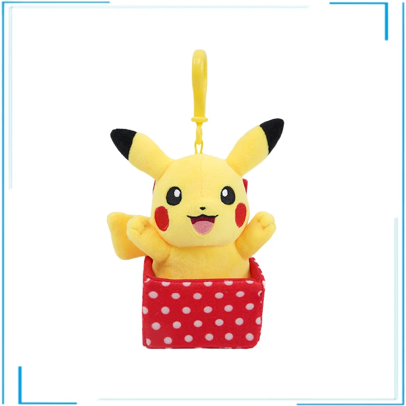 

Japanese Anime Pokemon Anime Figures Pikachu Plush Different Styles of Cute Cartoon Anime Characters Key Buckle Kids Brinquedos