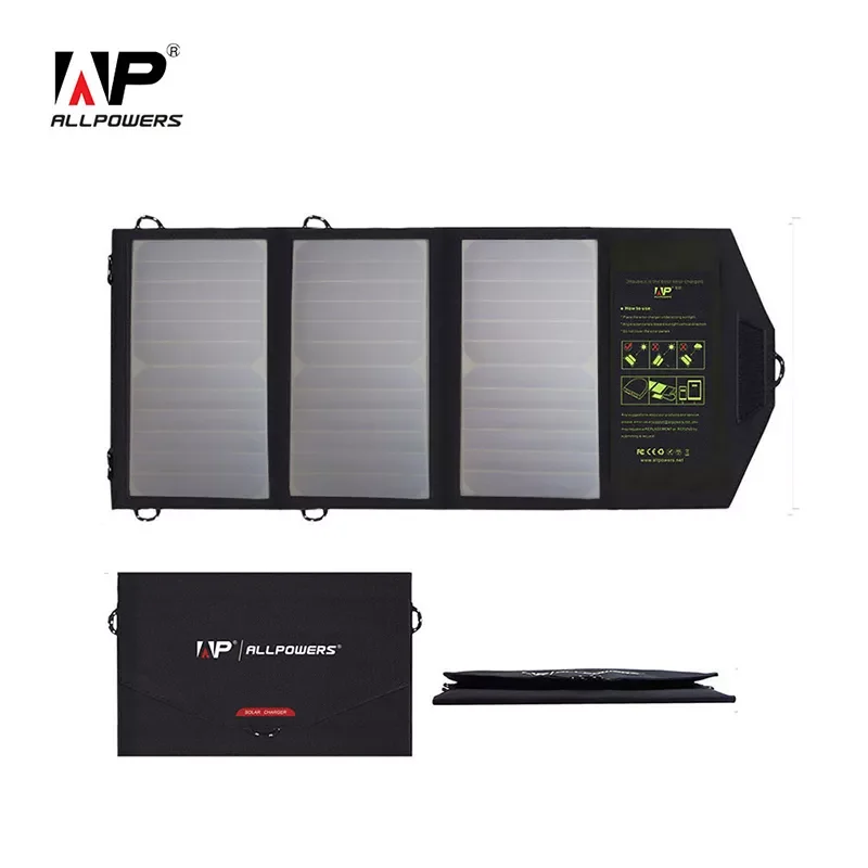 

NEW2023 Solar panel 5V21W Portable Charger Solar Charger Dual USB Output Mobile Solar Battery Charger for