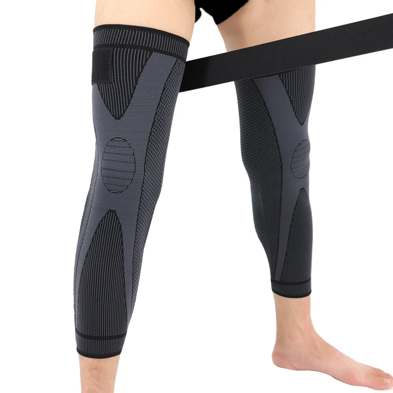 Support Black Lengthen Stripe Sport Sleeve Protector Elastic