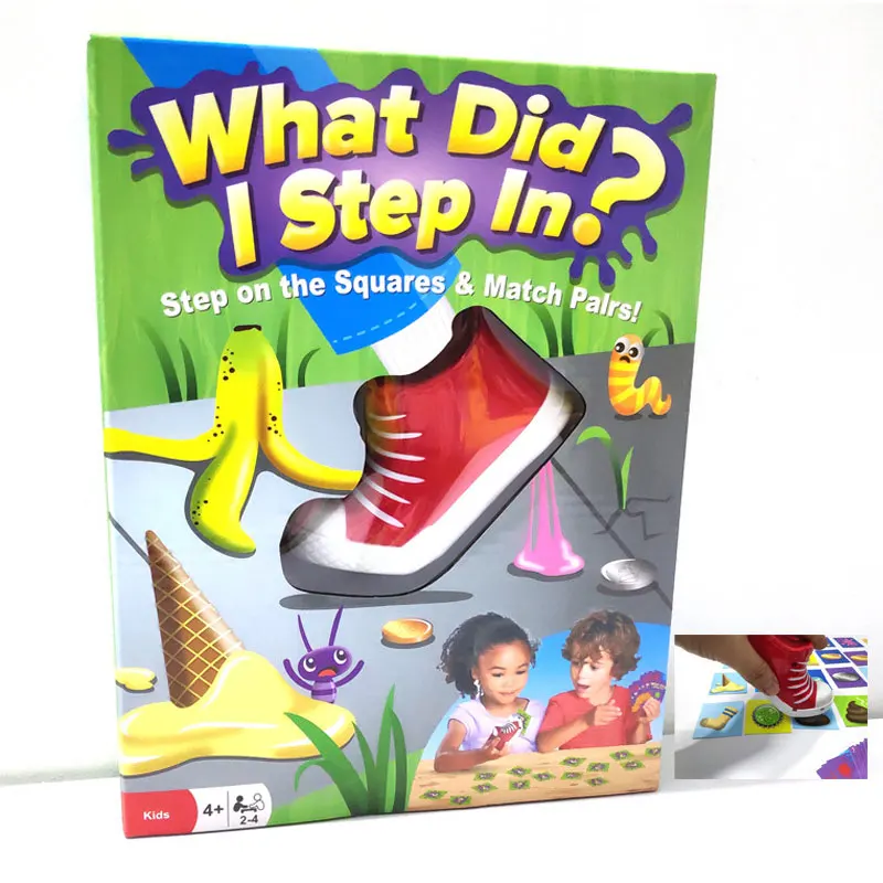 

What Did I Step In Board Game STEP ON THE SQUARES&MATCH PAIRS ! Joke Funny Children's Parent-Child Interaction Match Toy