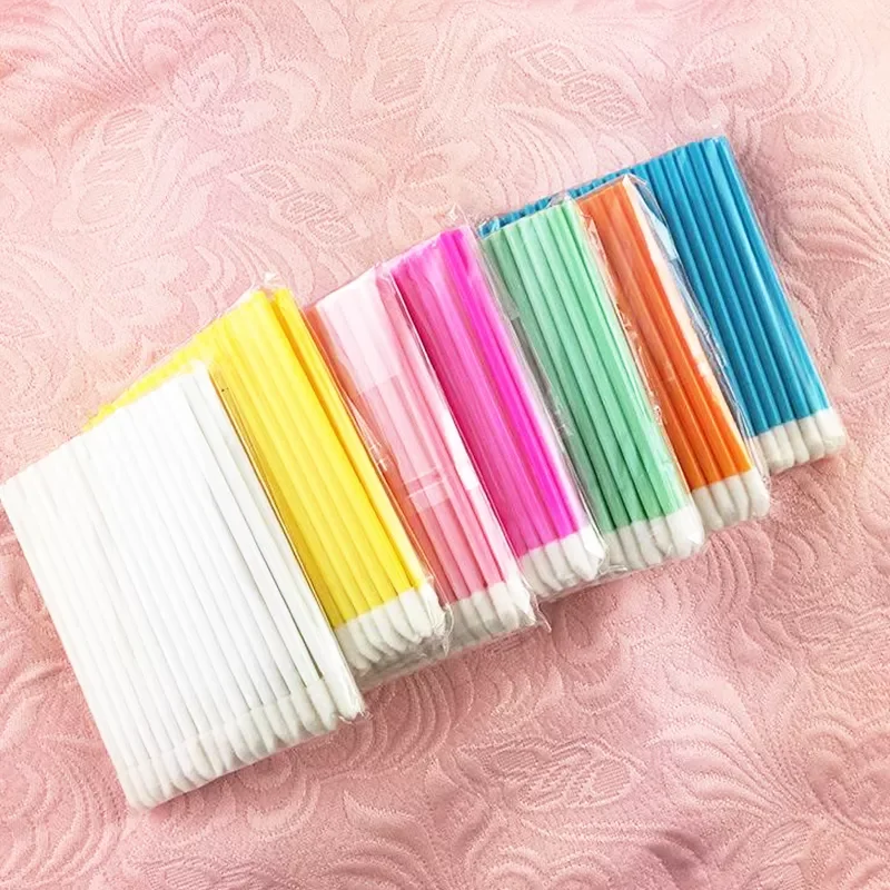 

50/5pcs Disposable Cosmetic Makeup Lip Brush Lipstick Lip Glossy Wands Pen Cleaner Applicator Eyeshadow Lip Gloss Brushes Tools