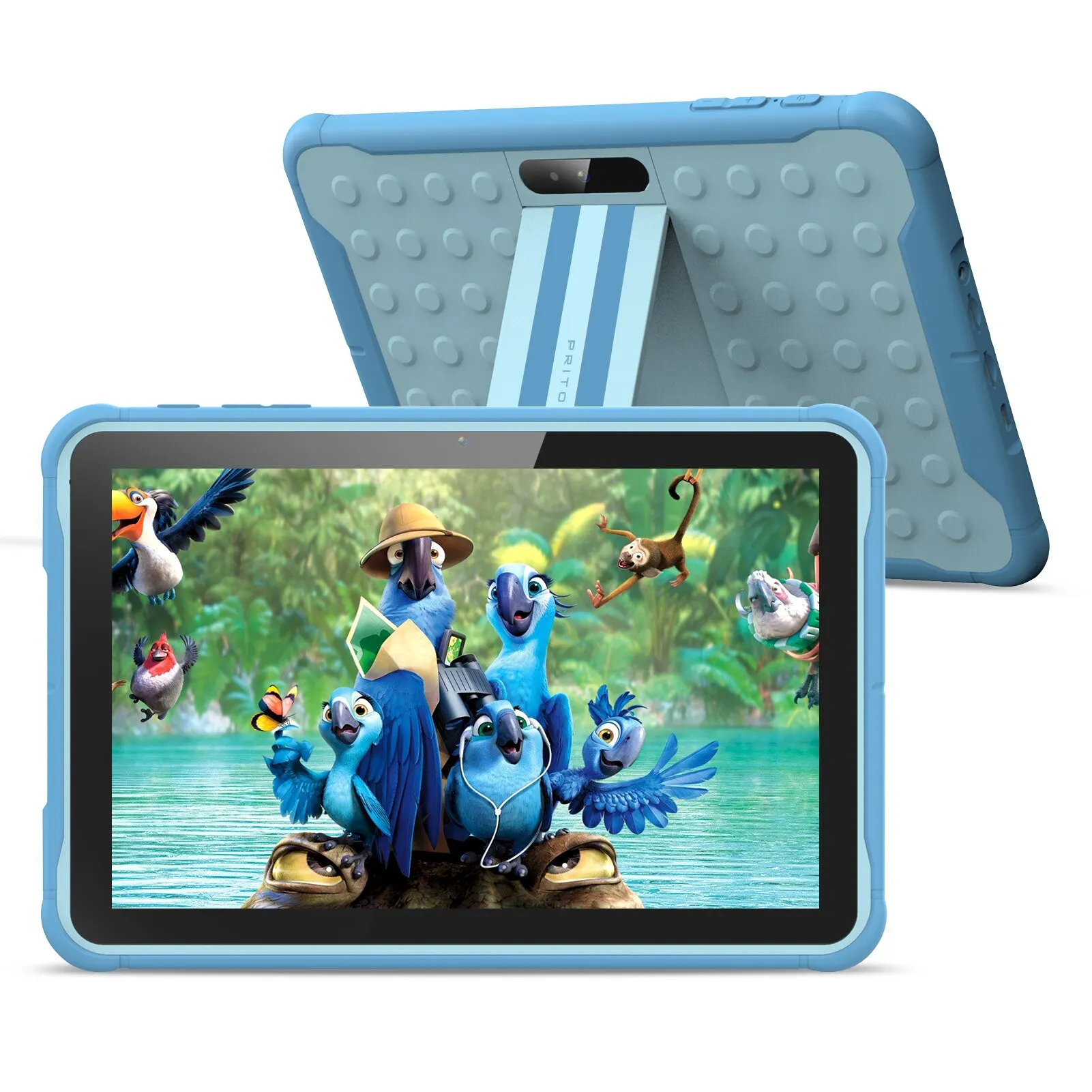 

Pritom 10 Inch Kids Tablet Android 10 Go WIFI 3G SIM Phone Call Quad Core Processor 2GB RAM 32GB ROM YouTube with Case