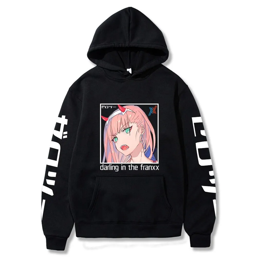 

Толстовка с капюшоном с принтом Zero в стиле аниме Darling In The Franxx, толстовка с длинным рукавом и принтом Levi Eyes, Одежда большого размера