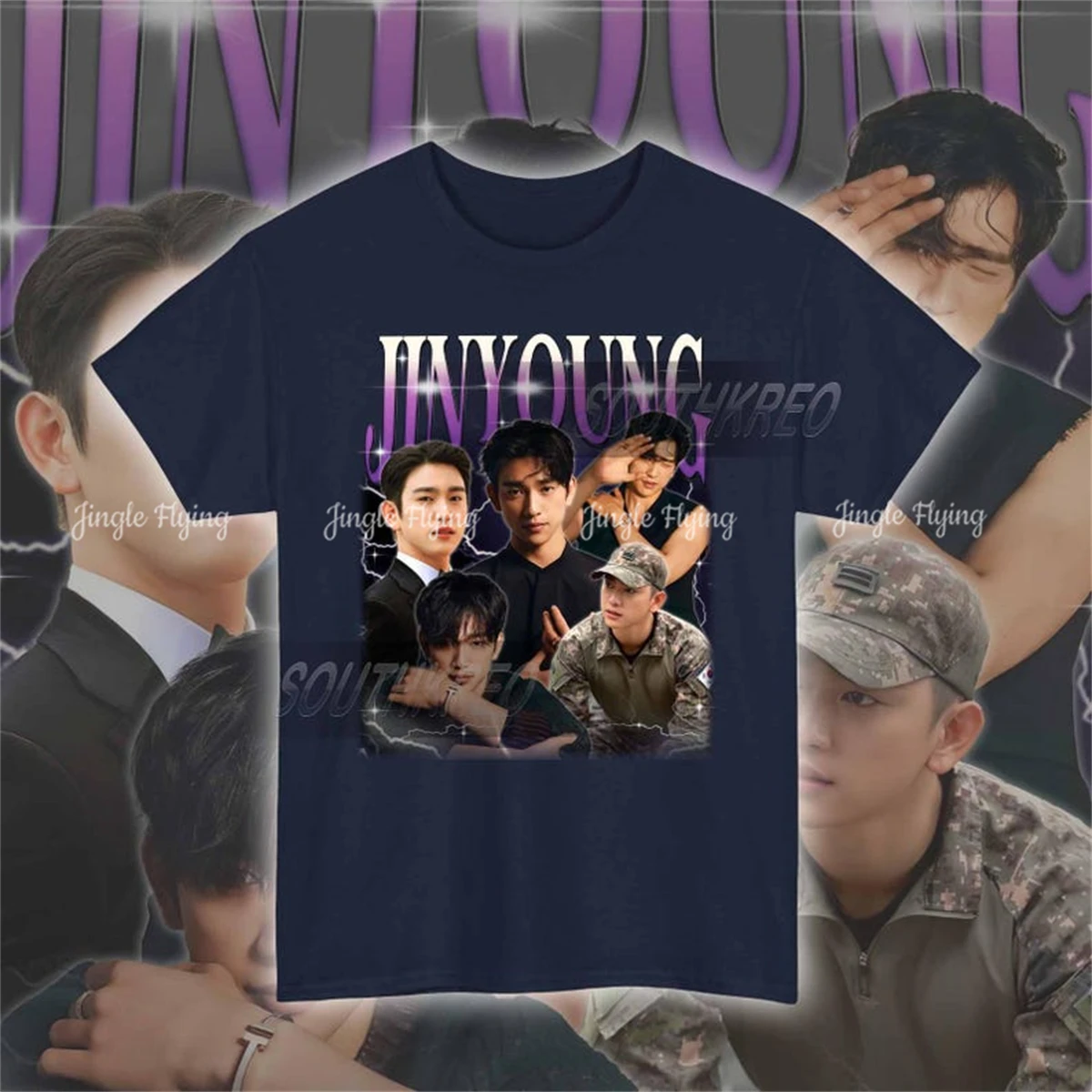 Лимитированная рубашка унисекс Kpop Jinyoung для мужчин и женщин футболка с рисунком