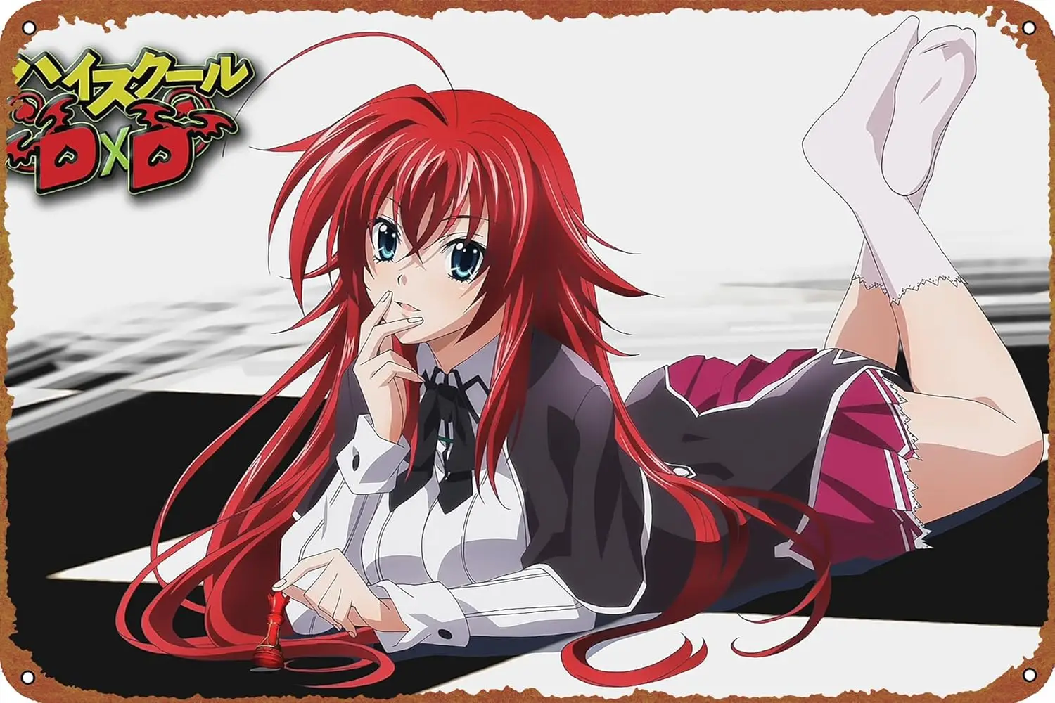 Rias Gremory High School Dxd аниме постер металлическая жестяная вывеска настенный декор