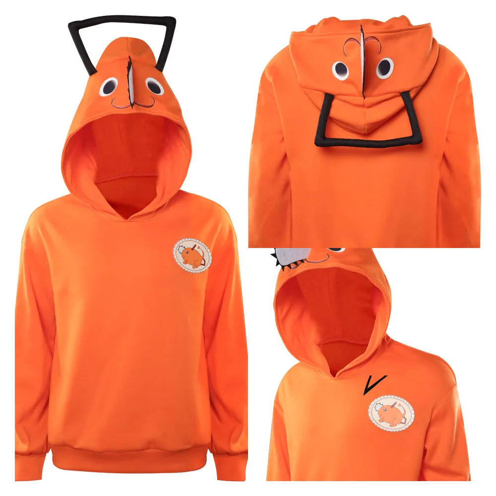 

Adult Kids Chainsaw Man Pochita Cosplay Anime Costume Hoodie Outfits Halloween Carnival Party Disguise Roleplay Suit