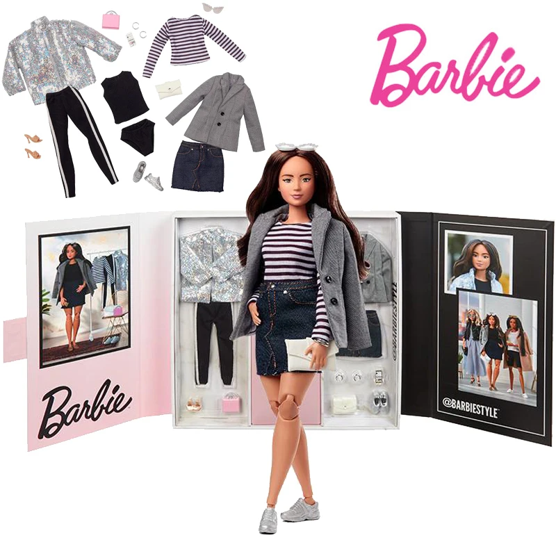 

Barbie GTJ84 Signature- Barbie Style Pop Made To Move Body Double Breasted Jacket With Accessories Limited Edition Toy Fans Gift