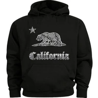 california flag hoodie sweatshirt for men california bear cali west coast sweats