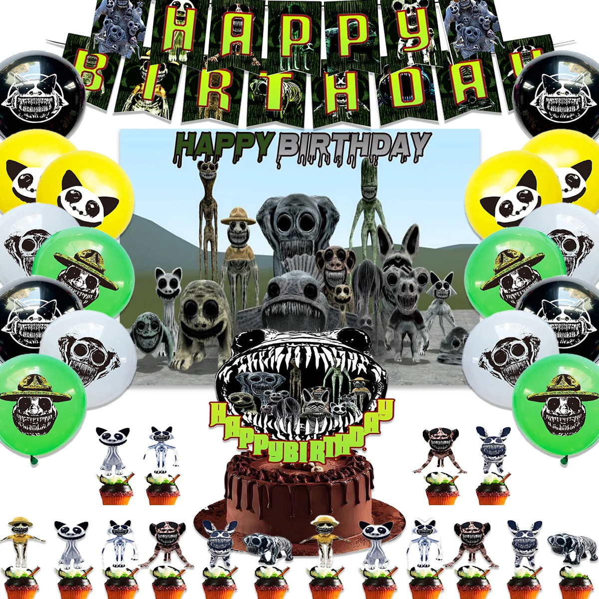 Umi Zoonomaly принадлежности для дня рождения декоративные мотузные животные