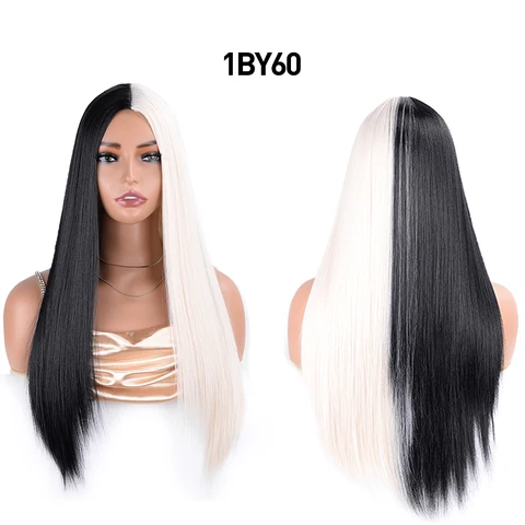 Синтетический двухцветный парик BUDABUDABUDA 28 дюймов