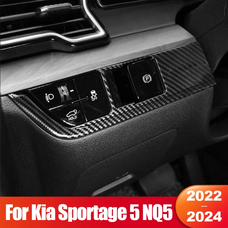 

For Kia Sportage 5 NQ5 2022 2023 2024 Sportage Hybrid GT Line HEV Car Headlight Switch Adjust Button Cover Trim Accessories