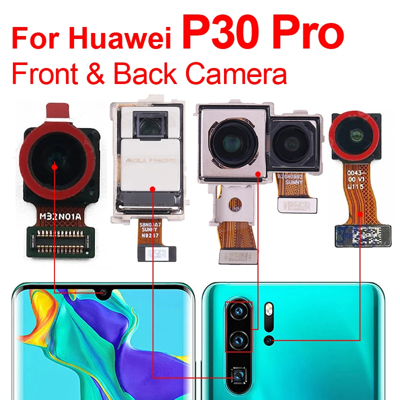 

Original P30 Pro Back Camera Front Rear Back Camera For Huawei P30 Pro VOG-L29 VOG-L09 Big Main Camera Module Phone Flex Cable