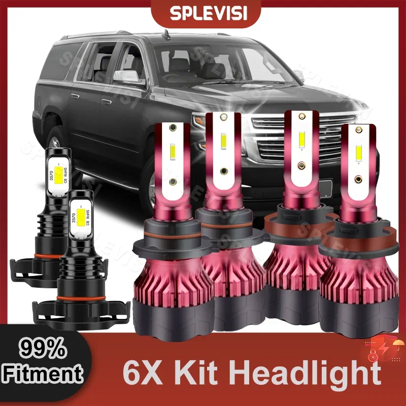 Светодиодные фары высокой яркости противотуманные дальнего и ближнего света 6000