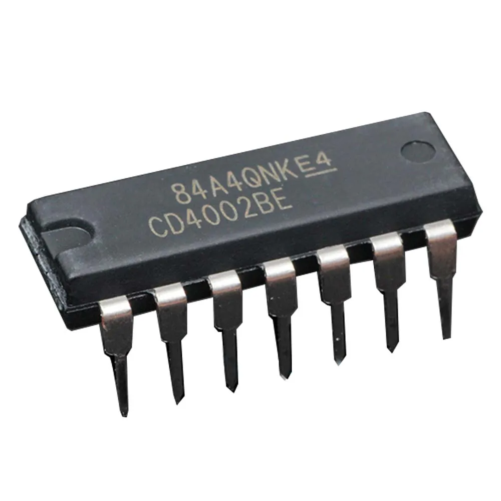 

10 PCS CD4002BE DIP-14 CD4002 CMOS NOR Gates Integrated Circuits