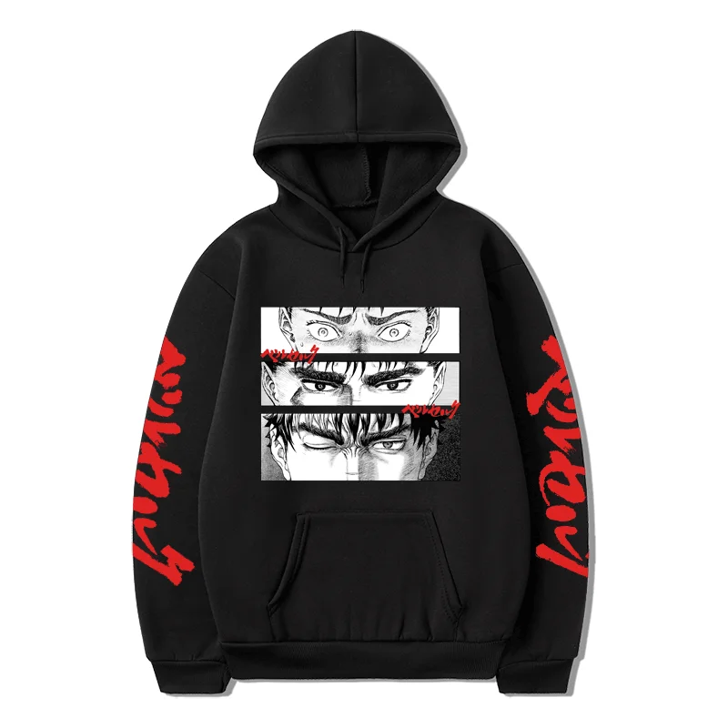 

Anime Hoodies Berserk Guts Griffith Print Women Pullover Sweatshirts Manga Streetswear Hoodies Harajuku Kawaii Clothes