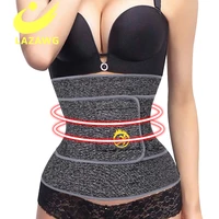 lazawg waist trainer for women high quality sweat gym fitness belt waist trimmer workout waist corset bodybuilding body shaper