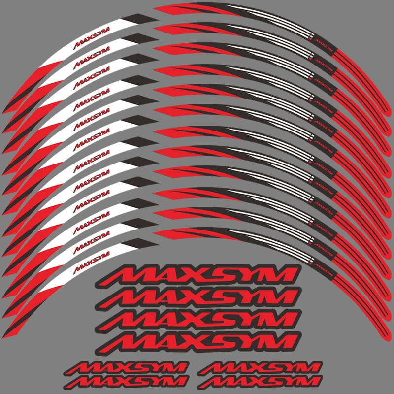 

Наклейка на колесо мотоцикла, 15 дюймов, 14 дюймов, лента для обода, водонепроницаемая фотолента Для SYM Maxsym 400i 400 Maxsym 600i 600, аксессуары