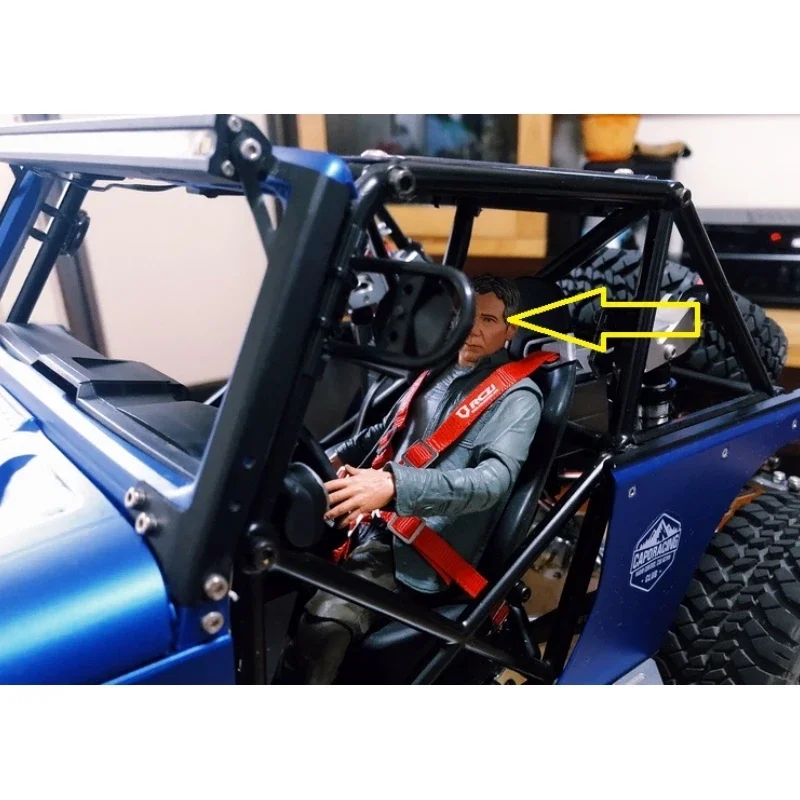 Масштаб 1/8 1/10 Зеркала заднего вида для Crossrc UT4 Axial RR10 90048 GOM Capo jkmax Wrangler King of hammers RC Car 1