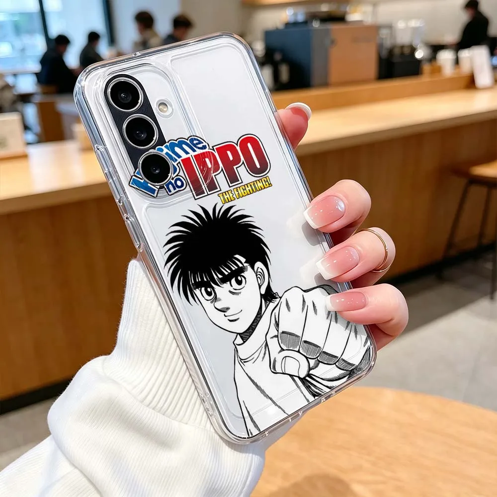Чехол для телефона с изображением комиксов Hajime No Ippo для Samsung Galaxy A71 A57 A56 A55 A54 A53 A51 A17 A16 A07 A06 A05, прозрачный. (art.: 3920dcf0088da) - 3920dcf0088da