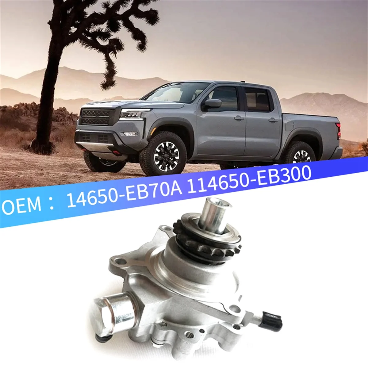 Тормозной вакуумный насос двигателя в сборе для Nissan Navara D40/Pathfinder R51 2005-2012 14650-EB70A