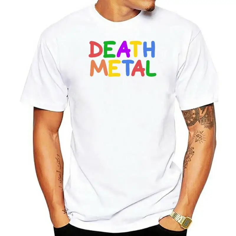 

Brand88 - Death Metal, Мужская футболка с принтом s, хлопковые мужские футболки, Классический Топ, футболка