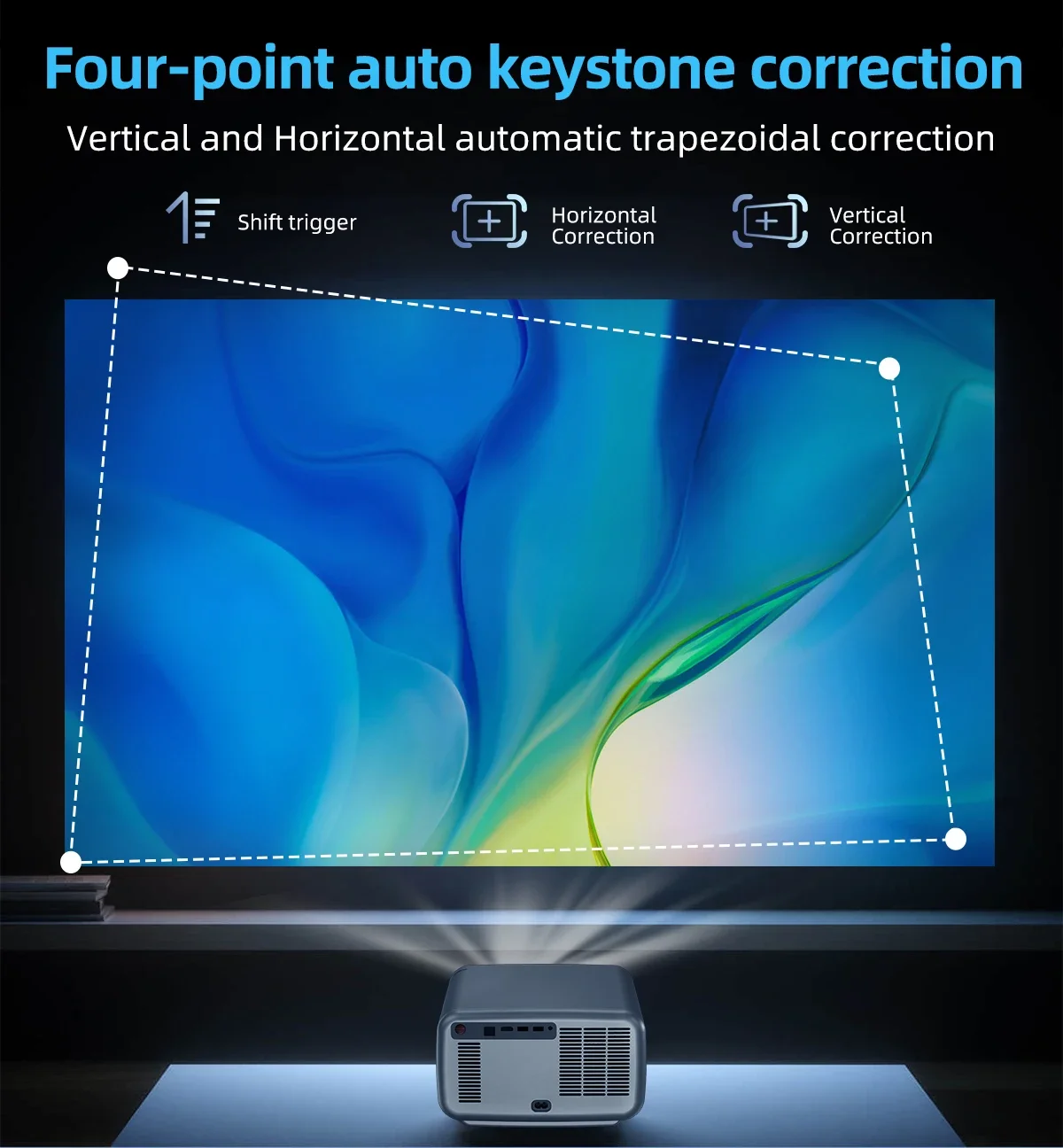 Everycom Cubelite E1 Full HD домашний кинотеатр 1800ANSI люмен светодиодный проектор 4k 1080p Android 4K