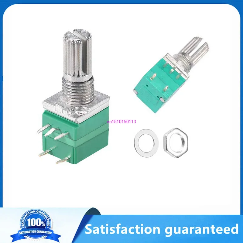 

5pcs/lot RV097NS Potentiometer 5K 10K 20K 50K 100K 500K With Switch 5pin Shaft 15mm Audio Amplifier Adjustable Potentiometers