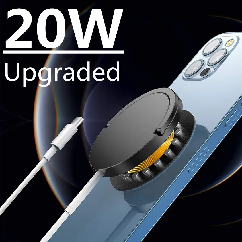 

20W Magnetic Wireless Charger for iPhone 11 12 13 Pro Max Mini Qi Fast Chargers Pad with Phone Holder magsafing Magnet Charging