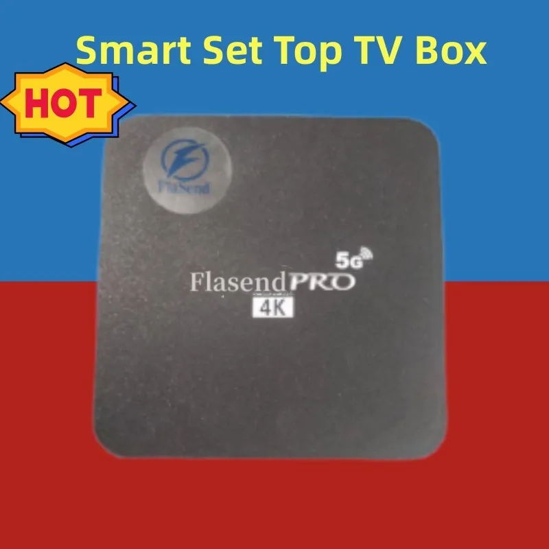 Hot Sales Flasend Pro 16G/ 32G/ 64G/ 128G 4K 4G &5G WiFi Internet Free TV Channels S905L Smart 16G/ 32G/ 64G/128G Set Top TV Box